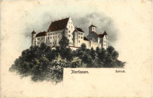 Illertissen Schloss - Künstler-AK Eugen Felle
