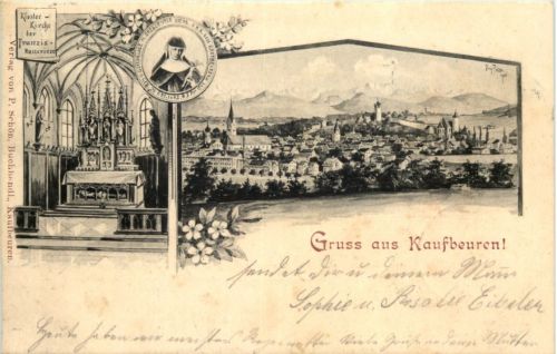 Gruss aus Kaufbeuren - Künstler-AK Eugen Felle