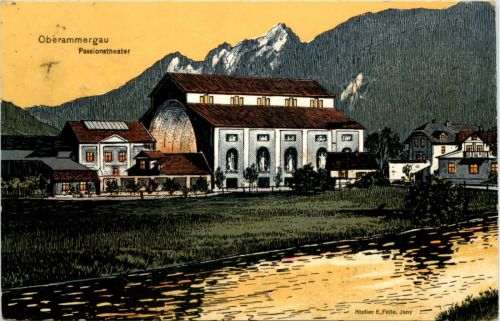 Oberammergau - Künstler-AK Eugen Felle