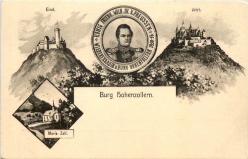 Burg Hohenzollern - Künstler-AK Eugen Felle