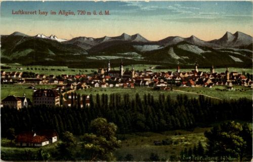 Isny bei Allgäu - Künstler-AK Eugen Felle