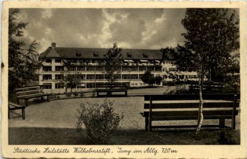 Isny - Städtische Heilstätte - Künstler-AK Eugen Felle