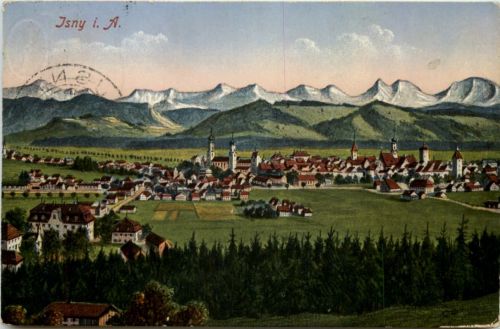 Isny im Allgäu - Künstler-AK Eugen Felle