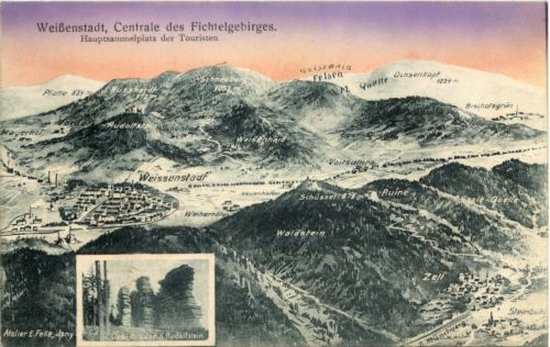Weissenstadt - Centrale des Fichtelgebirges - Künstler-AK Eugen Felle