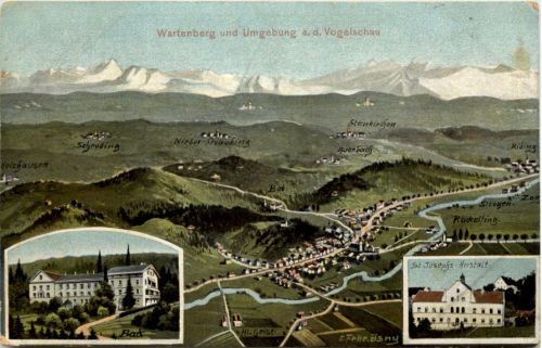 Wartenberg und Umgebung - Künstler-AK Eugen Felle
