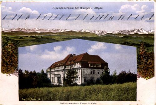 Wangen im Allgäu - Künstler-AK Eugen Felle