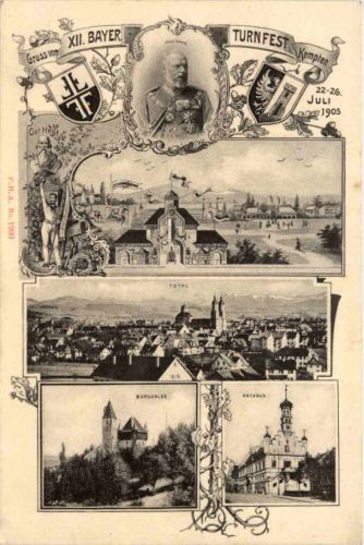 Kempten - Gruss vom XII. Bayr. Turnfest 1905
