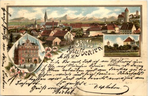 Gruss aus Kaufbeuren - Litho