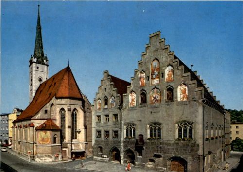 Wasserburg a. Inn, Rathaus und Marienkirche