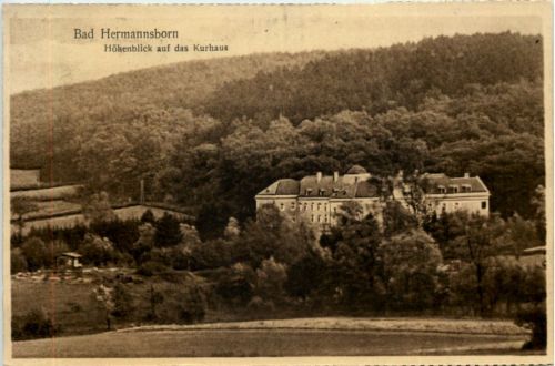 Bad Hermannsborn, Höhenblick auf das Kurhaus