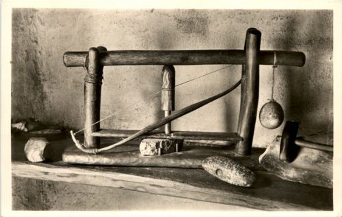 Freilichtmuseum Unteruhldingen am Bodensee, Steinbohrapparat