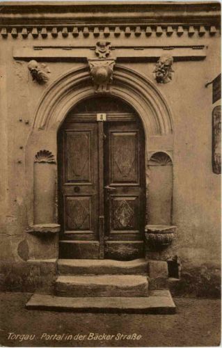 Torgau, Portal in der Bäcker Strasse
