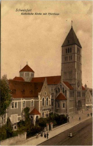 Schweinfurt, Kath. Kirche mit Pfarrhaus