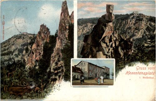 Gruss vom Hexentanzplatz i. Bodetal