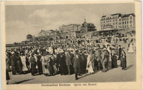 Seebad Borkum, spiele am Strand