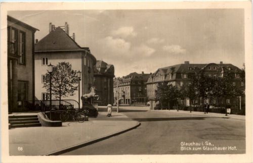 Glauchau, Blick zum Glauchauer Hof