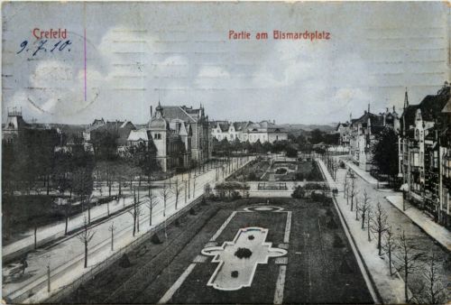 Krefeld, Partie am Bismarckplatz