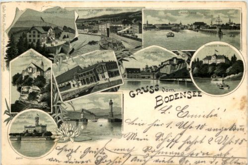 Gruss vom Bodensee - Litho Rorschach Konstanz