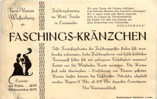Turnverein Wasserburg - Faschings Kränzchen