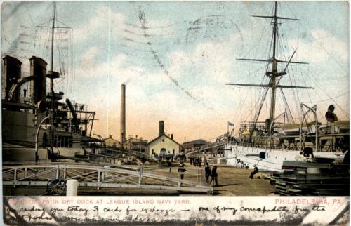 Philadelphia - Battleships in Dry Dock