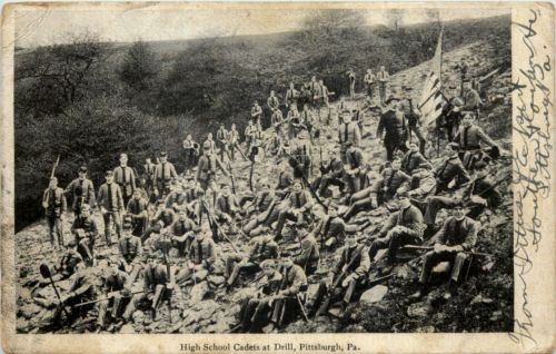Pittsburgh - High School Cadets at Drill