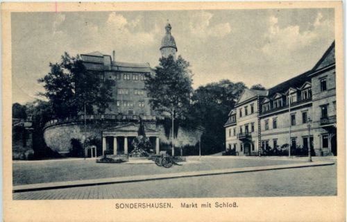 Sondershausen - Markt mit Schloss