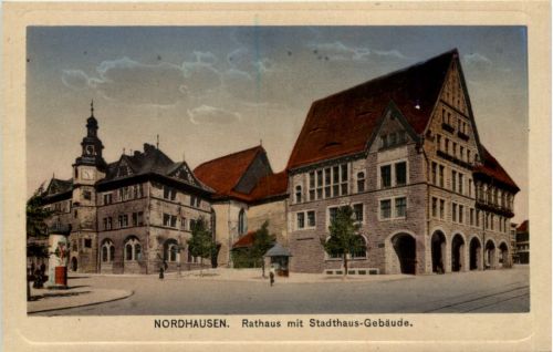 Nordhausen - Rathaus mit Stadthaus-Gebäude