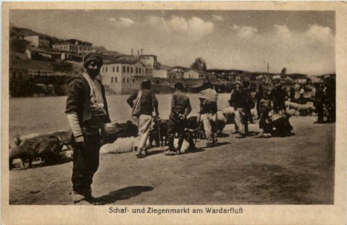 Mazedonien - Schaf und Ziegenmarkt am Wardarfluss - Feldpost