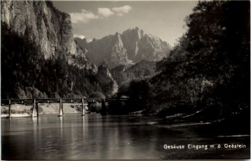 Gesäuse - Eingang mit dem Oedstein