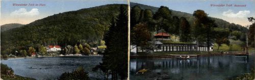 Wiesenbeker Teich im Harz - Badeanstalt - Klappkart