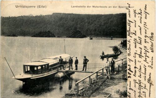 Urfttalsperre - Landestelle der Motorboote