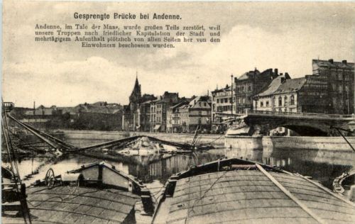 Gesprengte Brücke bei Andenne