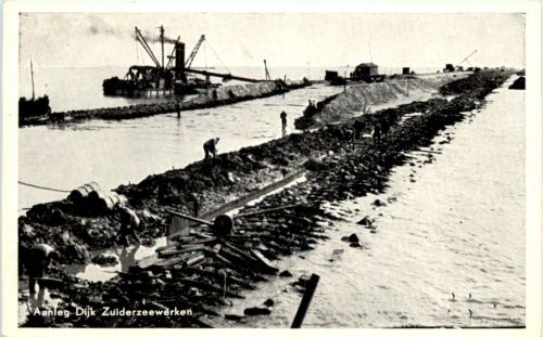 Aanleg Dijk Zuiderzeewerken