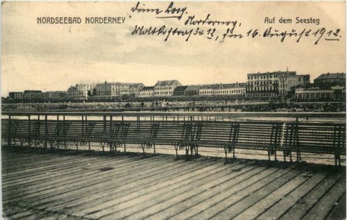 Nordseebad Norderney - Auf dem Seesteg