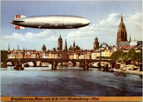 Frankfurt - Luftschiff Hinenburg - REPRO