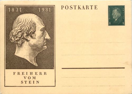 Freiherr von Stein - Ganzsache
