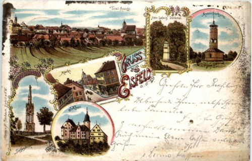 Gruss aus Eisfeld - Litho
