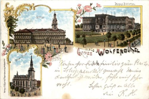 Gruss aus Wolfenbüttel - Litho