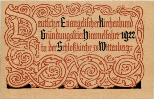 Privatganzsache Wittenberg Martin Luther