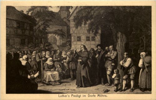 Luthers Predigt im Dorfe Möhra