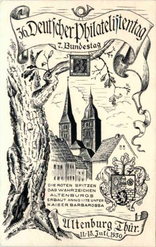 Altenburg - 36. Deutscher Philatelistentag 1930 - Privatganzsache PP106 C2
