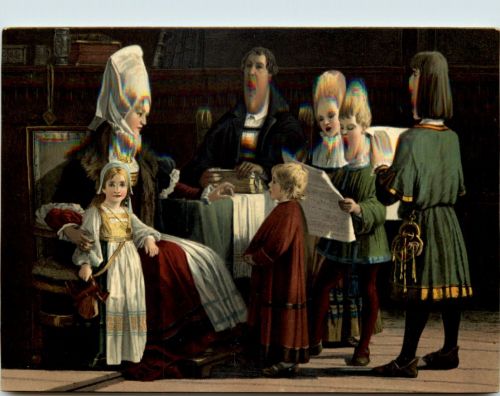 Martin Luther im Kreise seiner Familie