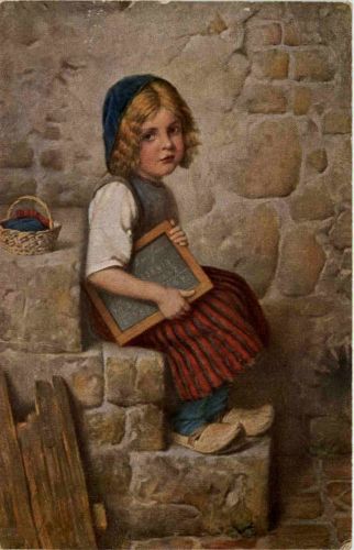 Künstler AK Herrmann Kaulbach - Gretel