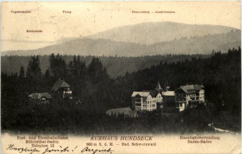 Kurhaus Hundseck - Schwarzwald