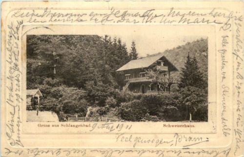 Gruss aus Schlangenbad - Schweizerhaus