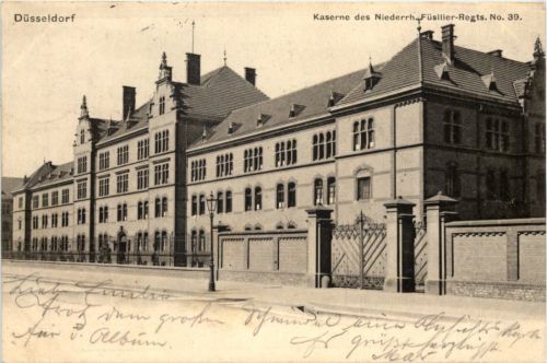 Düsseldorf - Kaserne der Niederrhein. Füsilier Regiment 39