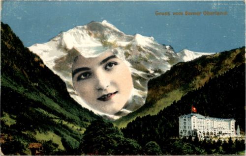 Gruss vom Berner Oberland - Berge mit Gesichtern