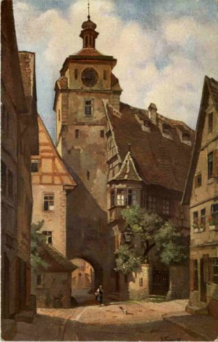 Rothenburg - Künstlerkarte J. Frank