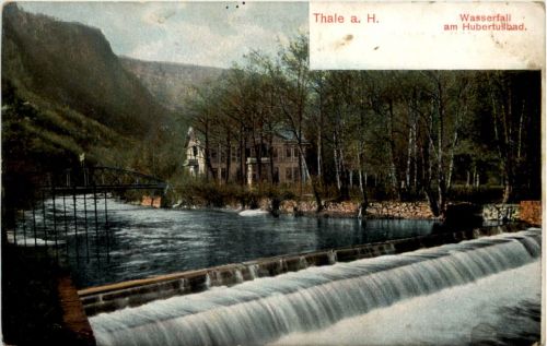 Thale - Wasserfall am Hubertusbad