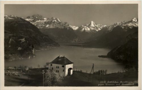 Schlösschen Beroldingen gegen Urnersee - Seelisberg